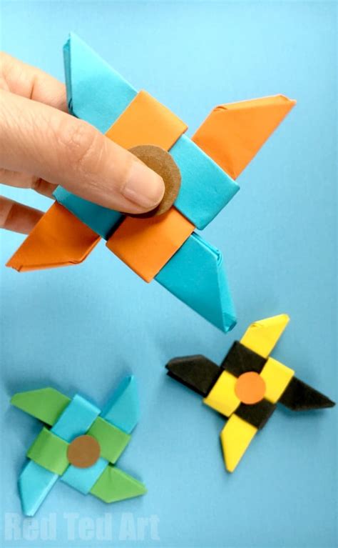 origami paper fidget spinner